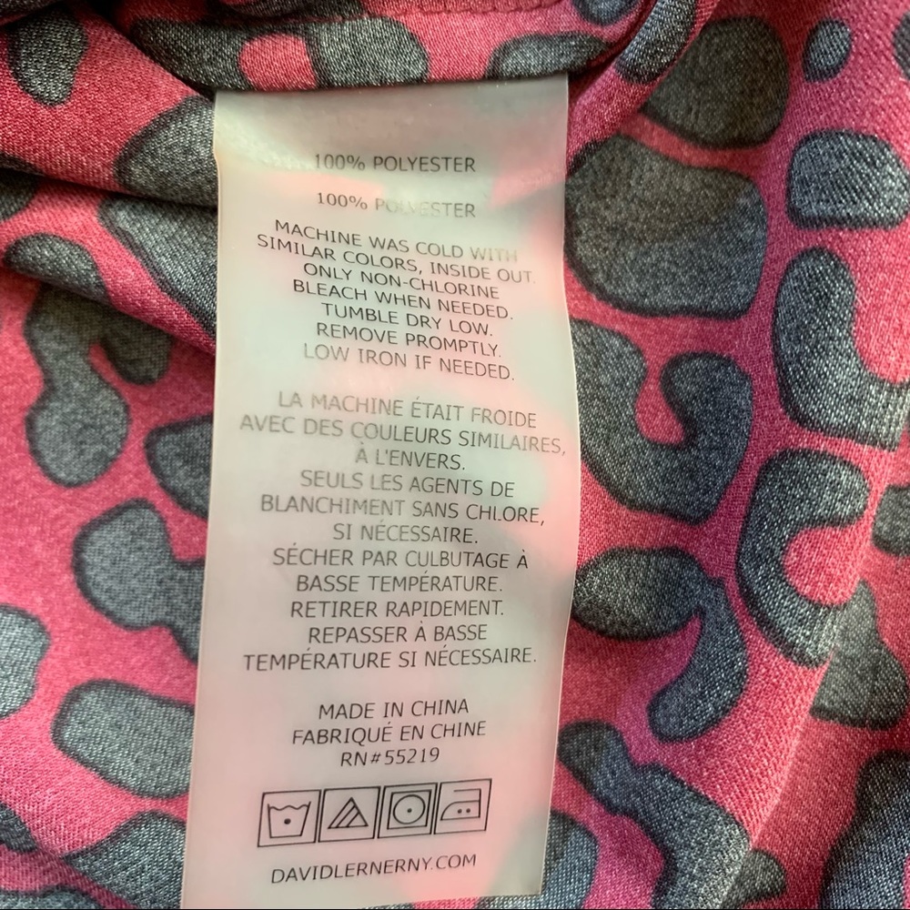 David Lerner Evereve Leopard Print Button Down Lo… - image 8